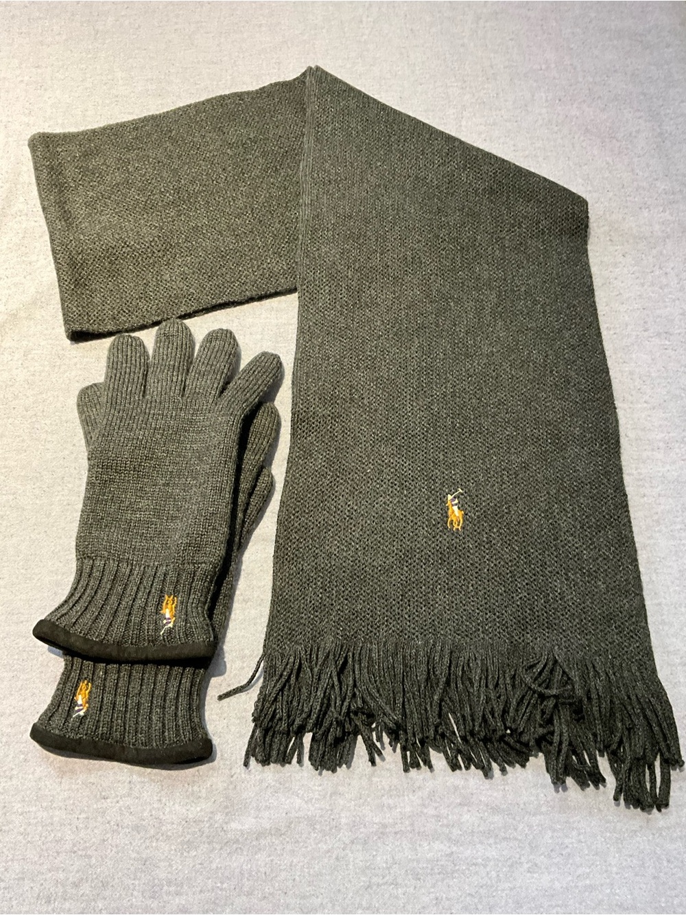 Polo by Ralph Lauren Merino Wool Scarf & Glove Set